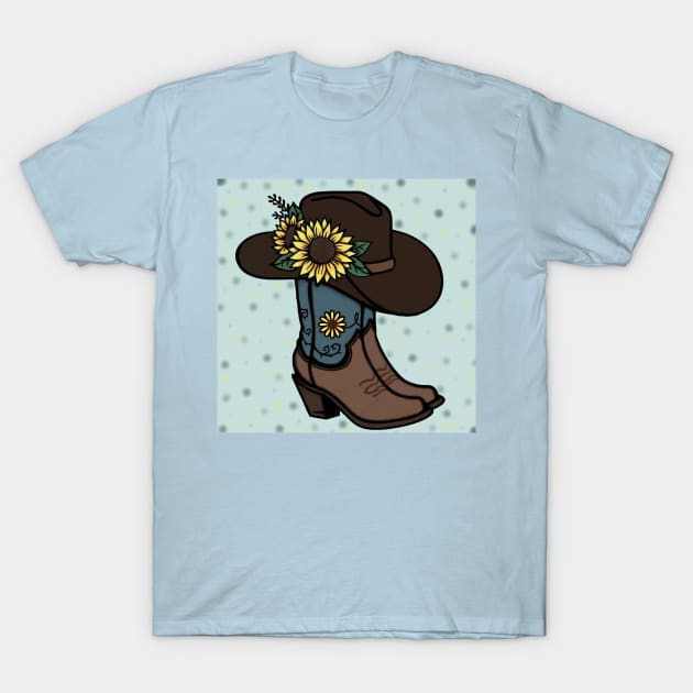 Cowgirl T-Shirt by Book Bunnys Art Space